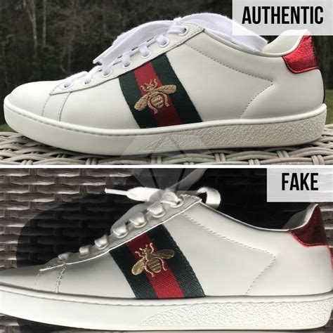 gucci white sneakers fake vs real|gucci knock off heels.